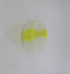 Lámpara de pared o techo Oite amarilla de Renato Toso para Leucos, años 70