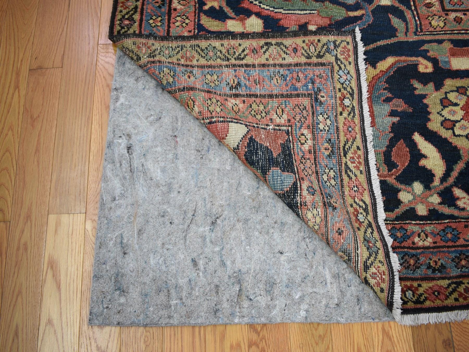 Yellow Oversized Antique Persian Hand Knotted Oriental Rug, 16'3