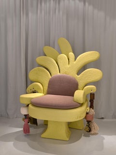 Yellow Palm Tree Throne by Caroline Rennequin