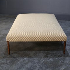 Yellow Patterned Chesterfield Table
