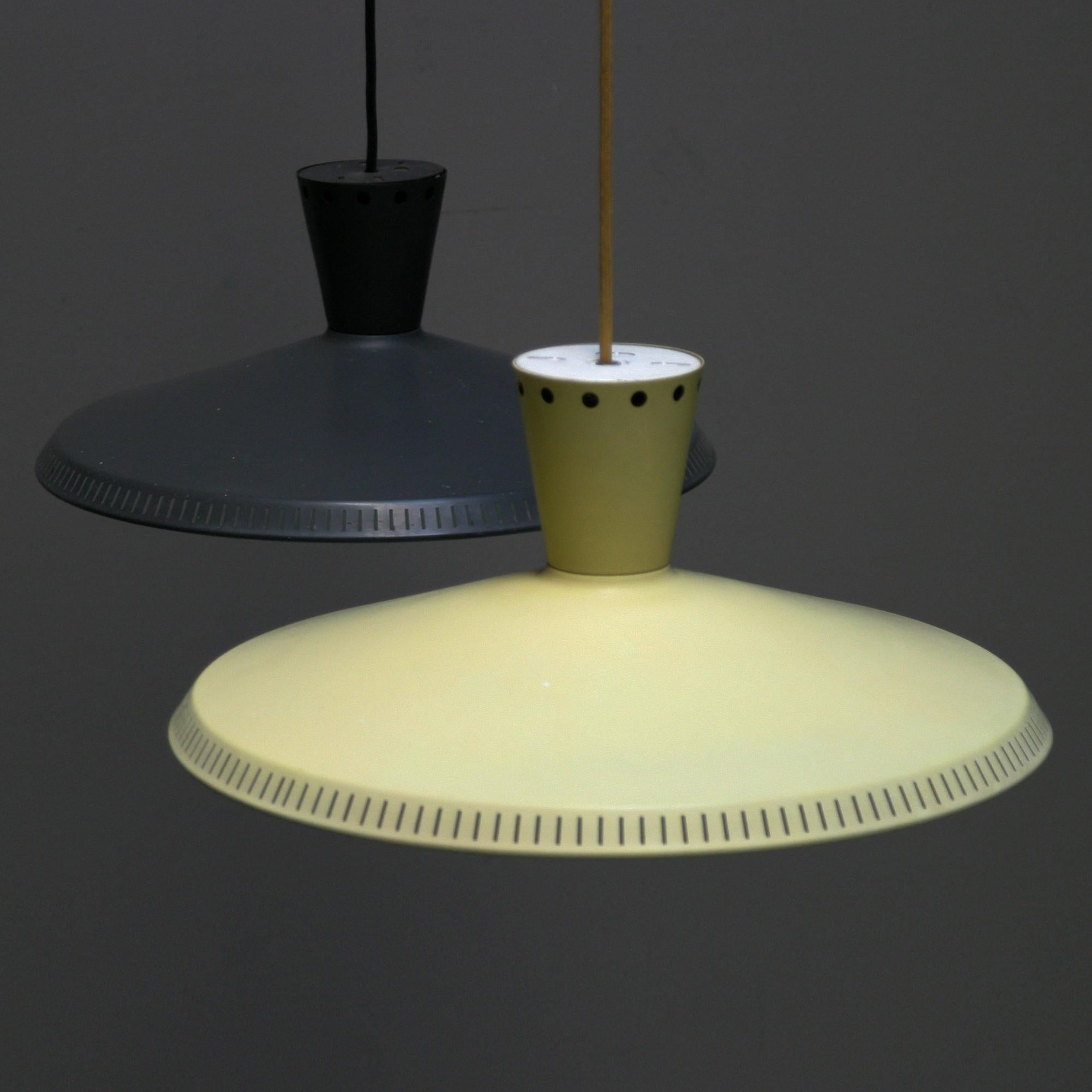 Yellow Pendant by Louis Kalff for Philips, Dutch 1950’s 6