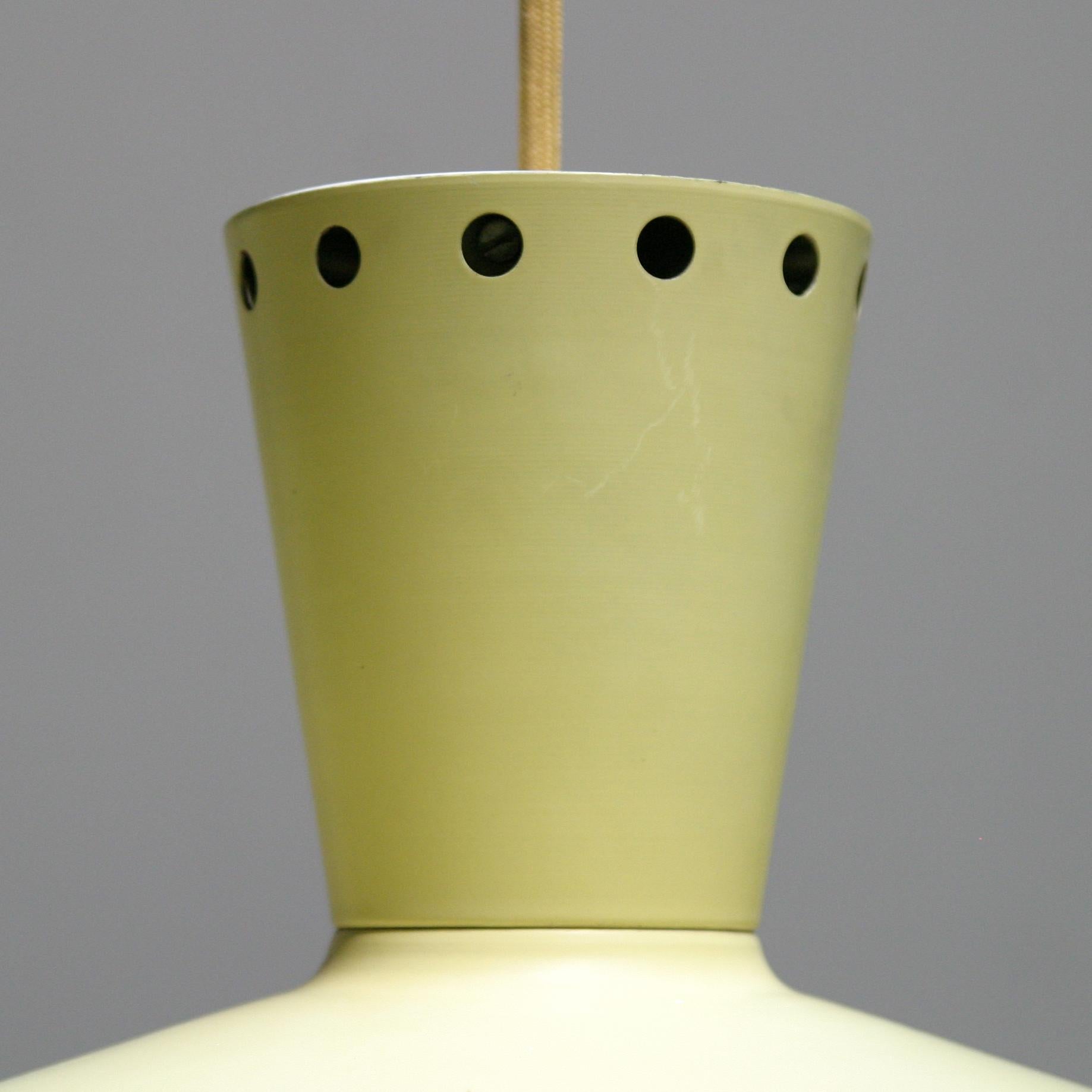 Yellow Pendant by Louis Kalff for Philips, Dutch 1950’s 7