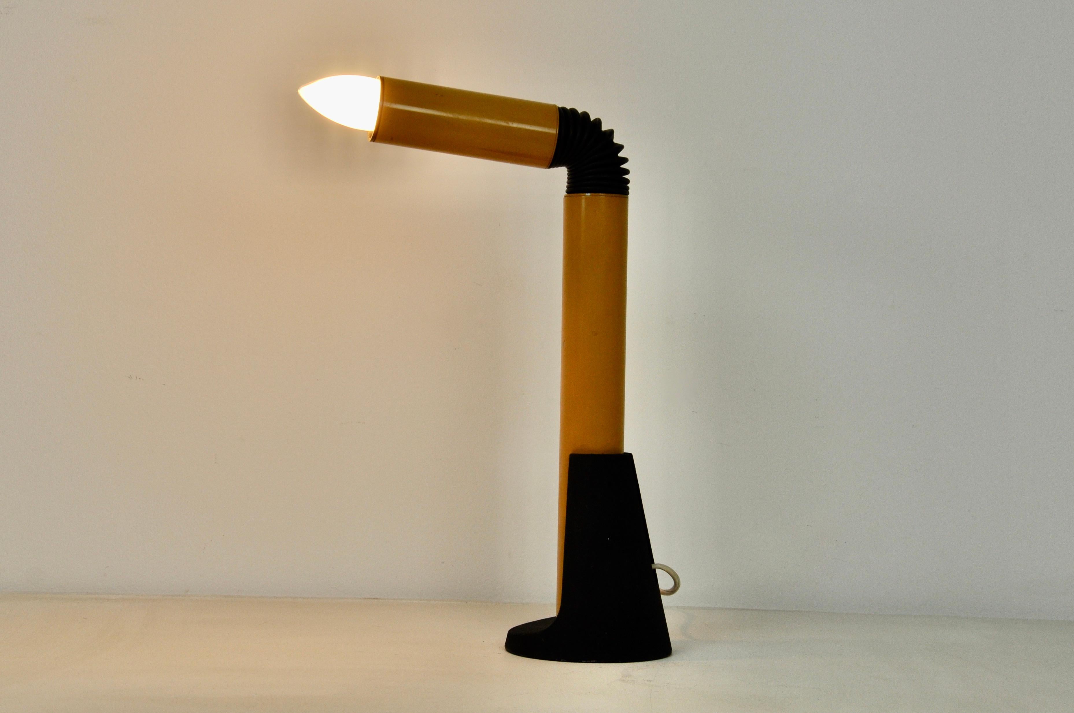 Mid-Century Modern Yellow Periscope Table Lamp by Danilo Aroldi for Stilnovo, 1960s For Sale