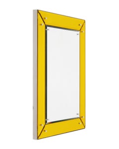Philippe Starck miroir moderniste vintage jaune