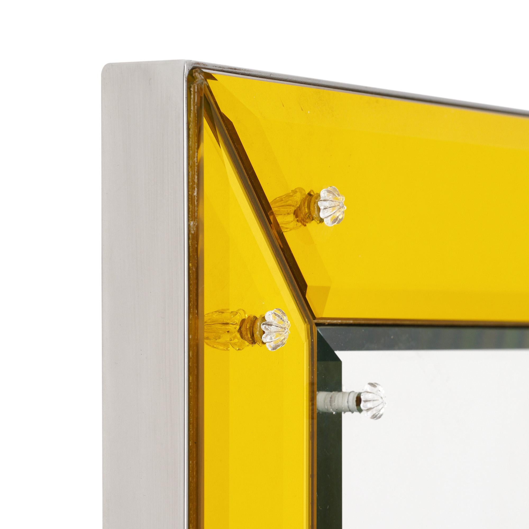 XXIe siècle et contemporain Philippe Starck miroir moderniste vintage jaune