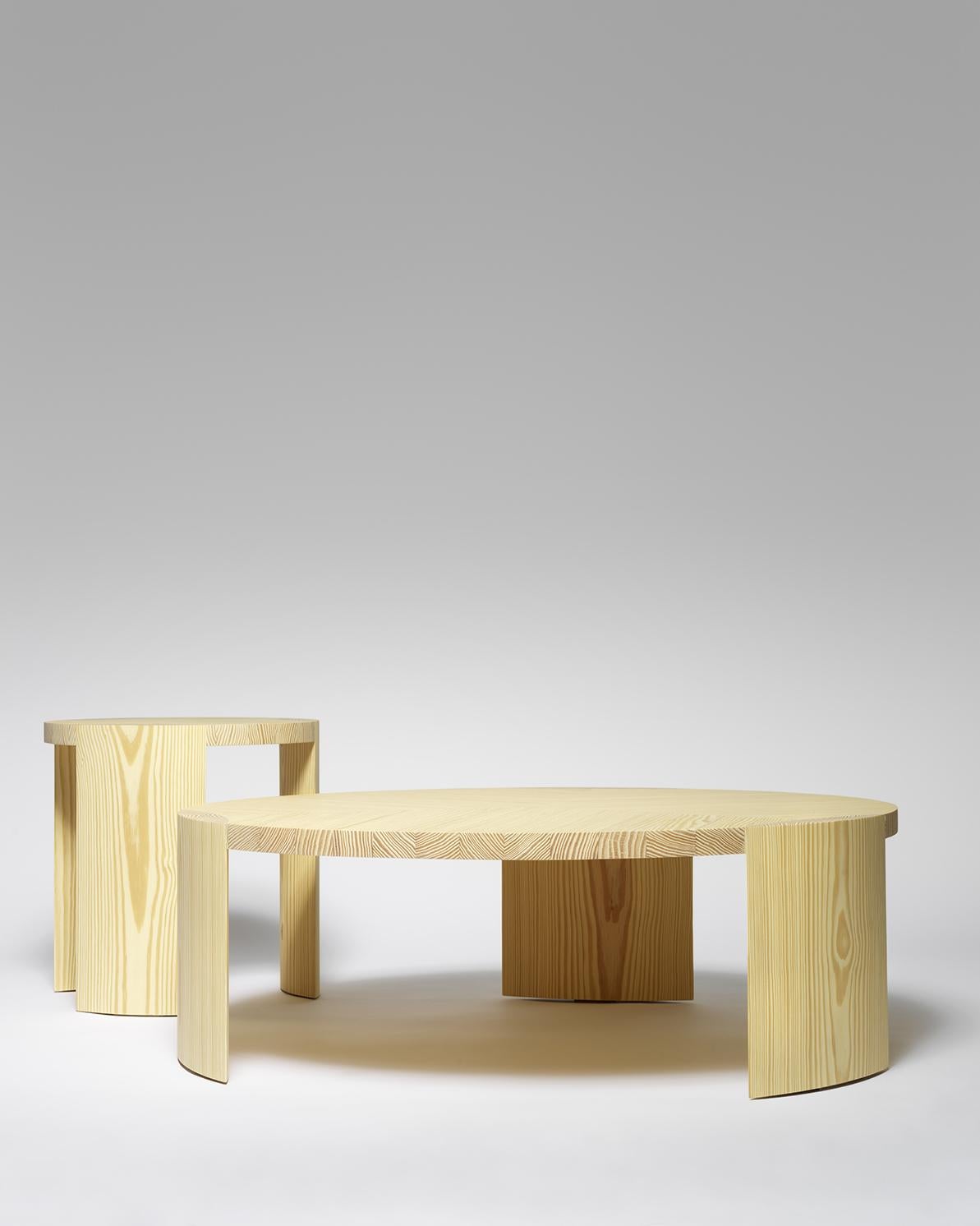 Hand-Crafted Yellow Pine Nort Side Table by Tim Vranken For Sale