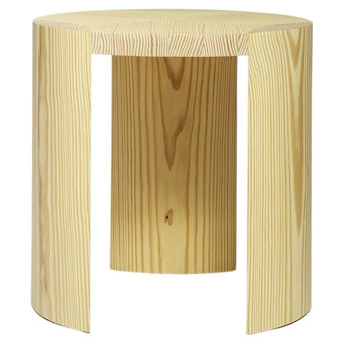 Yellow Pine Nort Side Table by Tim Vranken For Sale