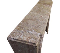 Yellow/pink Marble Boudin Freplace Mantel 19th Century
