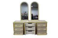Yellow Provincial Hollywood Regency Dorothy Draper Style Bedroom Set by Hellam
