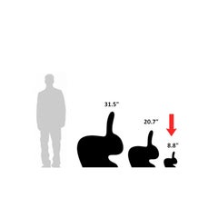 Yellow Rabbit Door Stopper / Bookends, Made in Italy