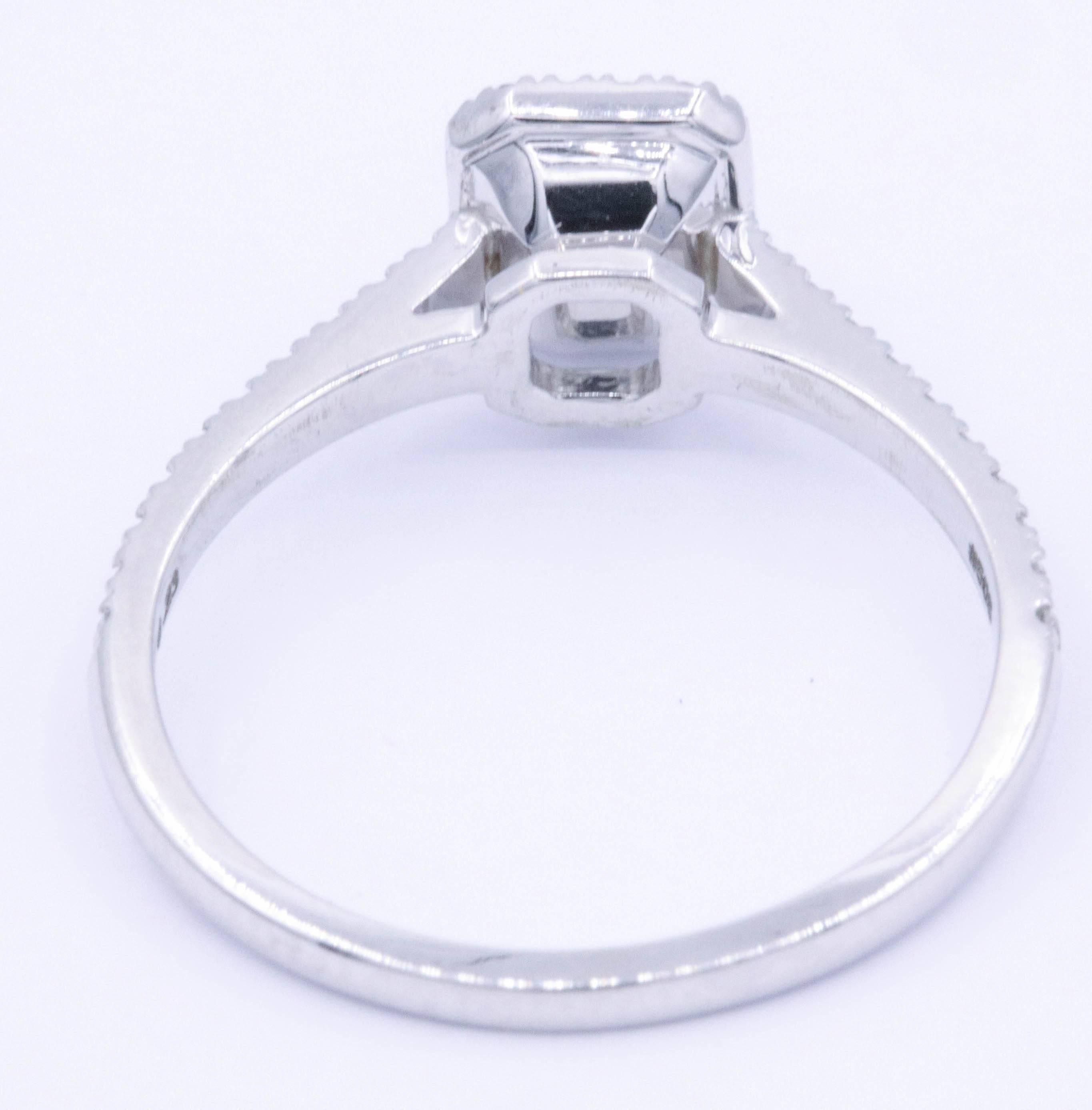 Modern Yellow Radiant Diamond Halo Engagement Ring