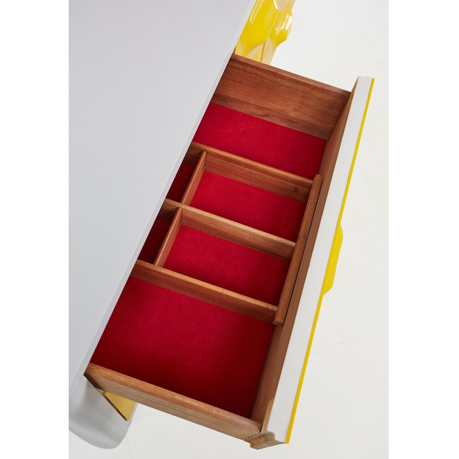 Mid-Century Modern Yellow Raymond Loewy Inspired Chapter One Dresser by Broyhill Premier