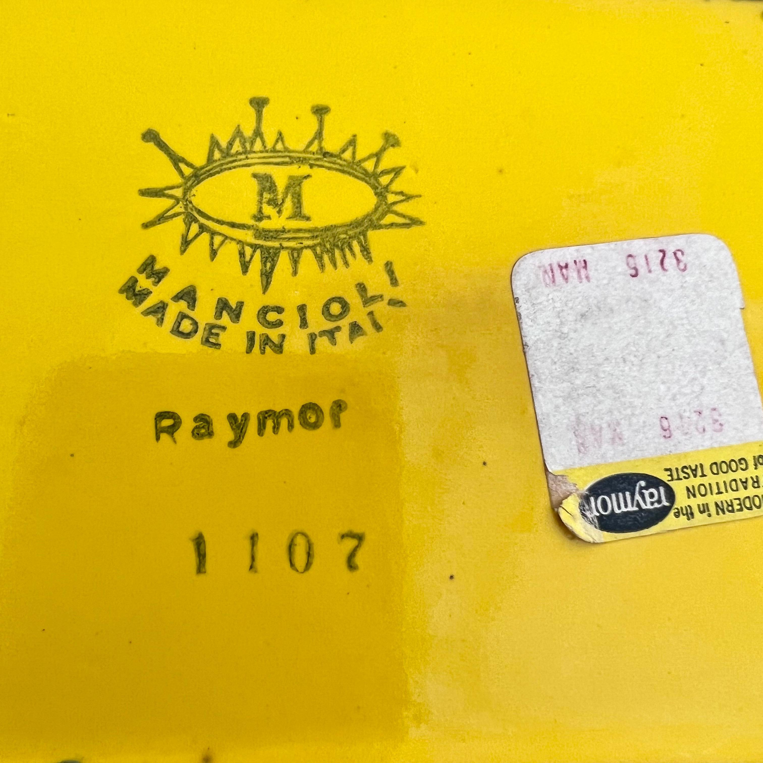 Gelbe Raymor-Keramikschachtel, Italien, 1960er Jahre im Angebot 3