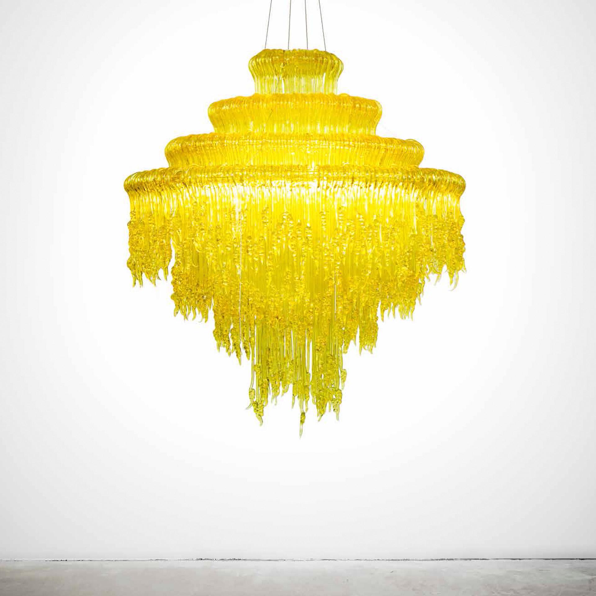Lampadario in resina giallo Mod Sneeze B di Jacopo Foggini In condizioni Nuovo in vendita a Madrid, ES