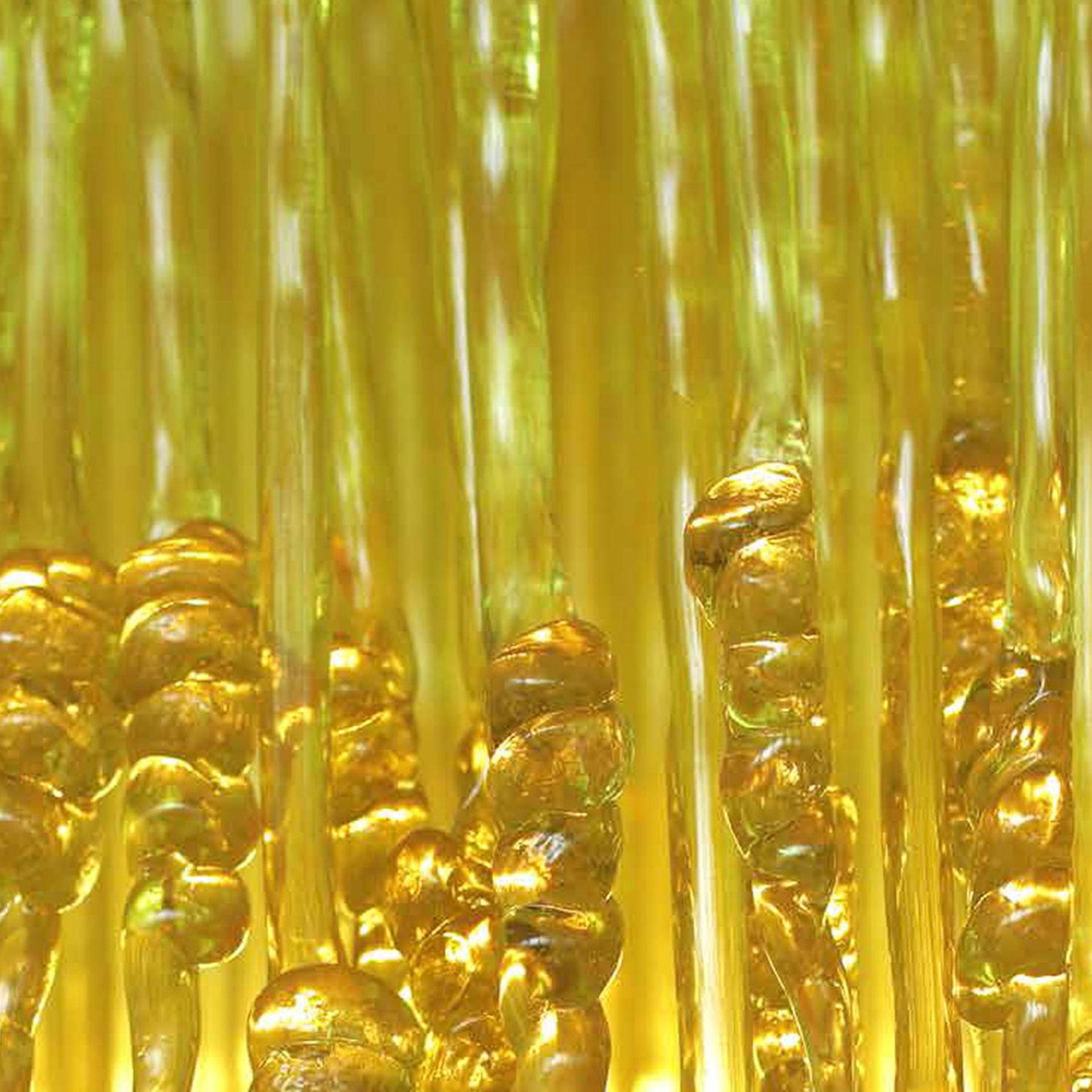 Resina Lampadario in resina giallo Mod Sneeze B di Jacopo Foggini in vendita