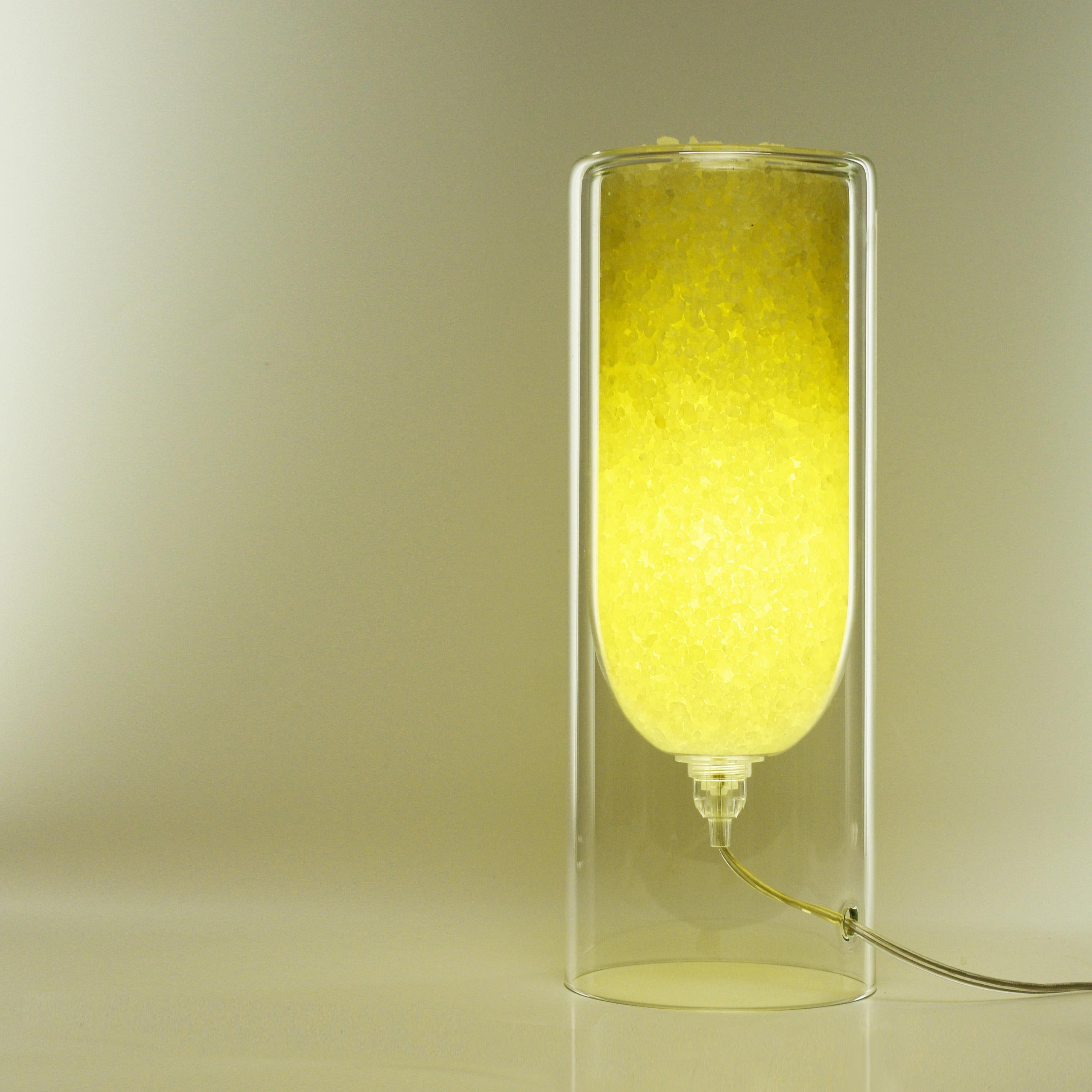 Post-Modern Yellow Rocklumìna XXS Table Lamp by Coki Barbieri For Sale