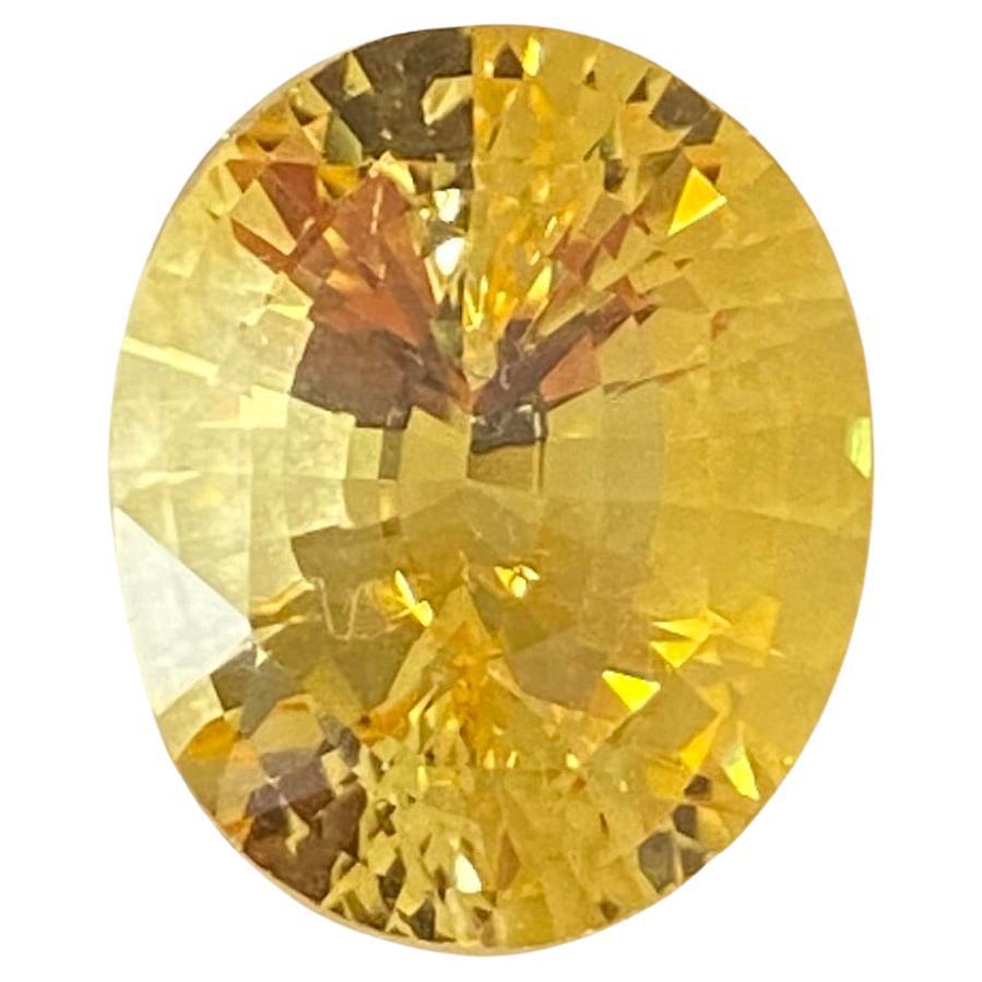 Yellow Sapphire 17.74ct For Sale