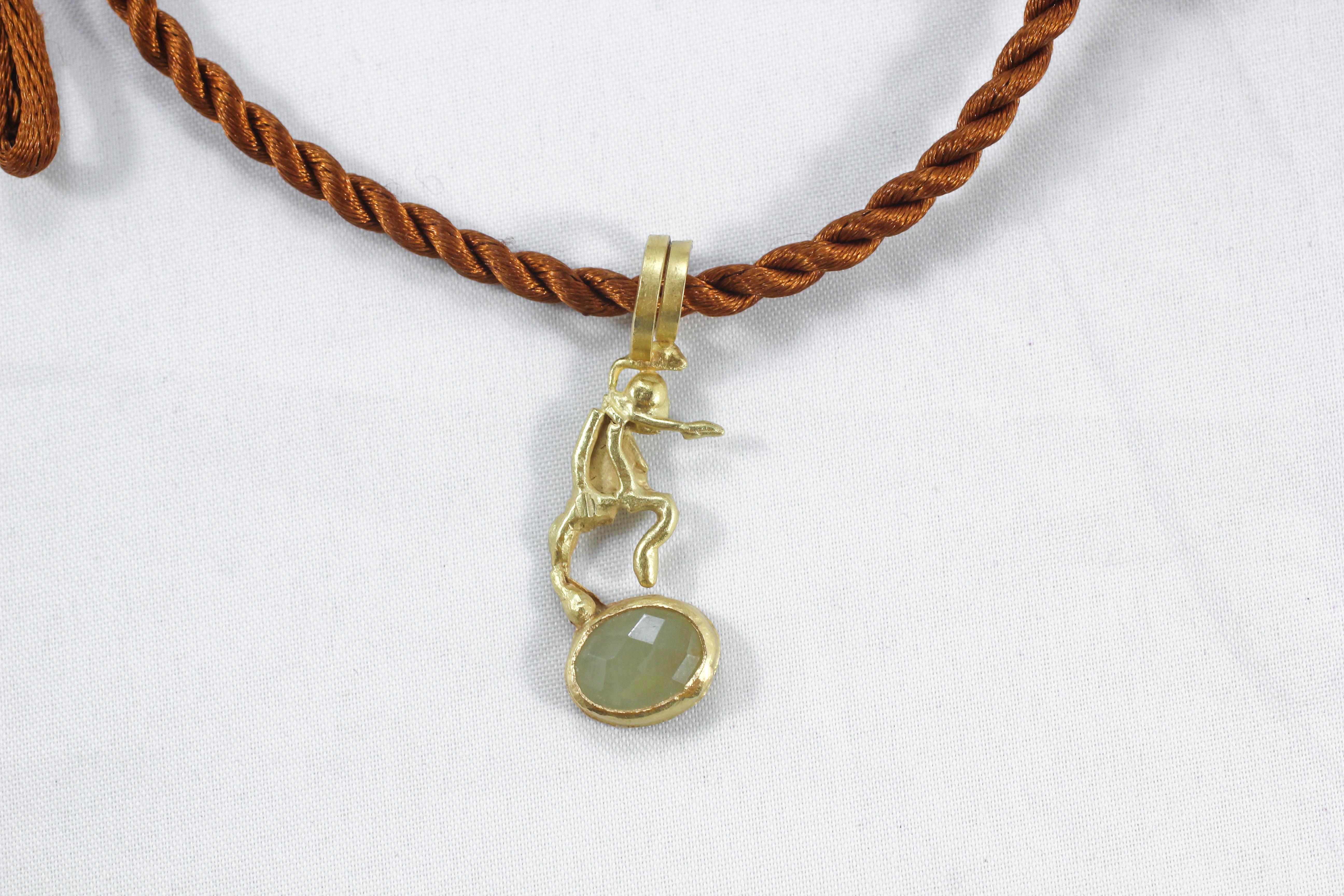 DANCE, necklace pendant enhancer. Whimsical, modernist style, minimalist pendant or necklace enhancer. Will arrive with a silk cord. Created for a modern person. Show your sense of humor with these playful pendants while making a stylish statement.