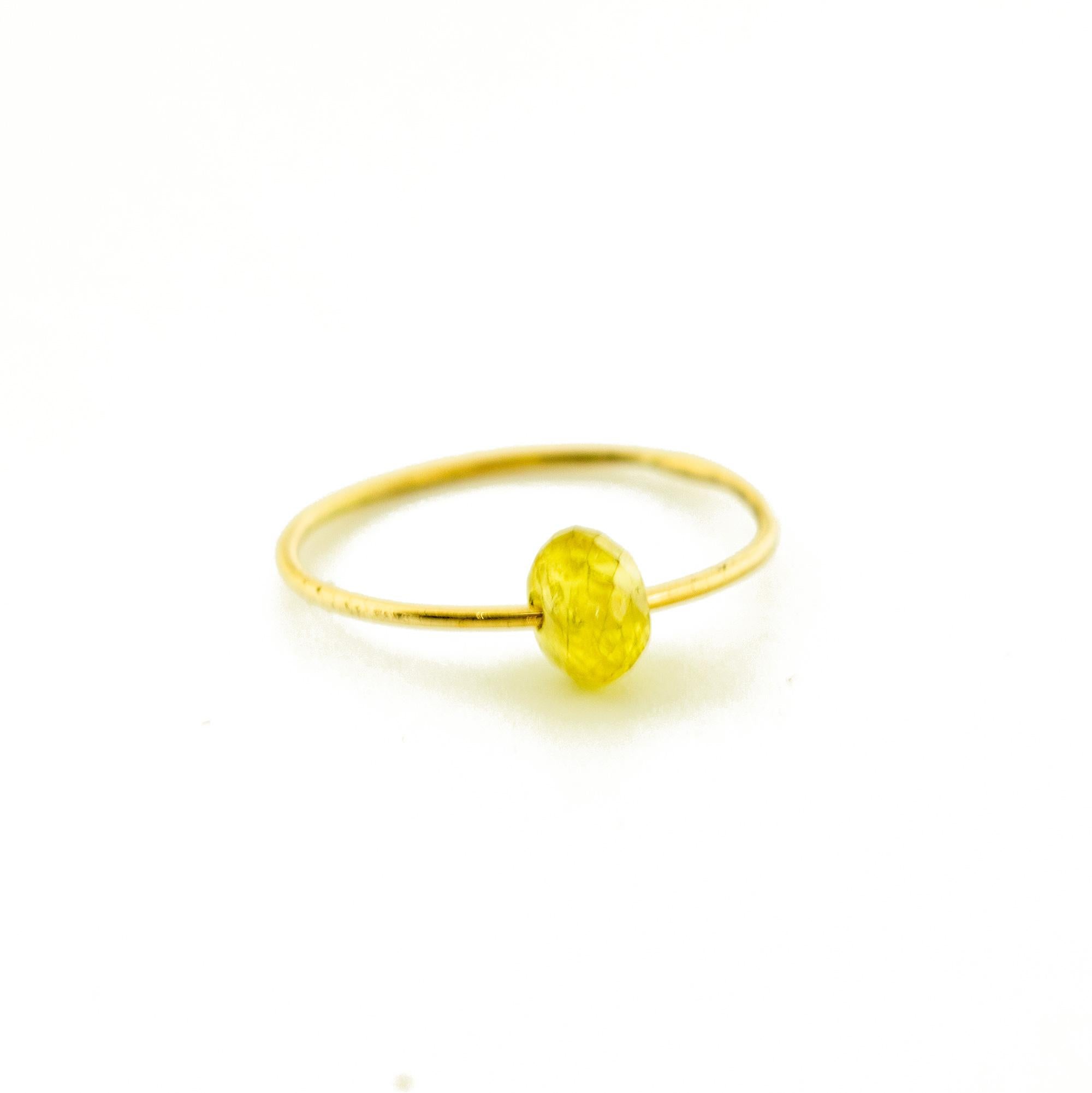Signature INTINI Jewels Planet ring. Contemporary ring design in 18 karat yellow gold.  Passion and intensity mixed in one jewel. Delight yourself with a strong, minimalist design, just for a stunning chic look. This fancy design is made for a woman