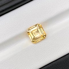 Yellow Sapphire 3.55 Ct Square Cut Natural Unheated, Loose Gemstone