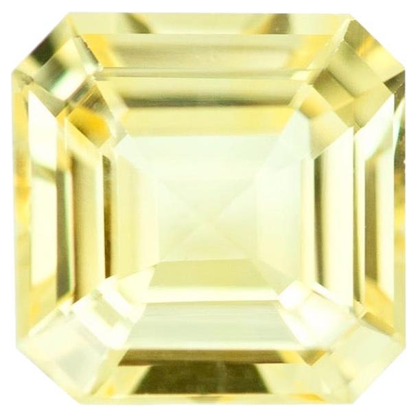 Natural Loose Gemstone 12 Ct Certified Emerald Cut Pair Yellow Ceylon Sapphire 