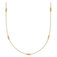 Yellow Sapphire and 18 Karat Gold Necklace by Marina B.