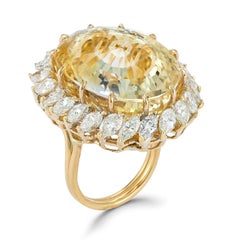 Yellow Sapphire Cocktail Ring