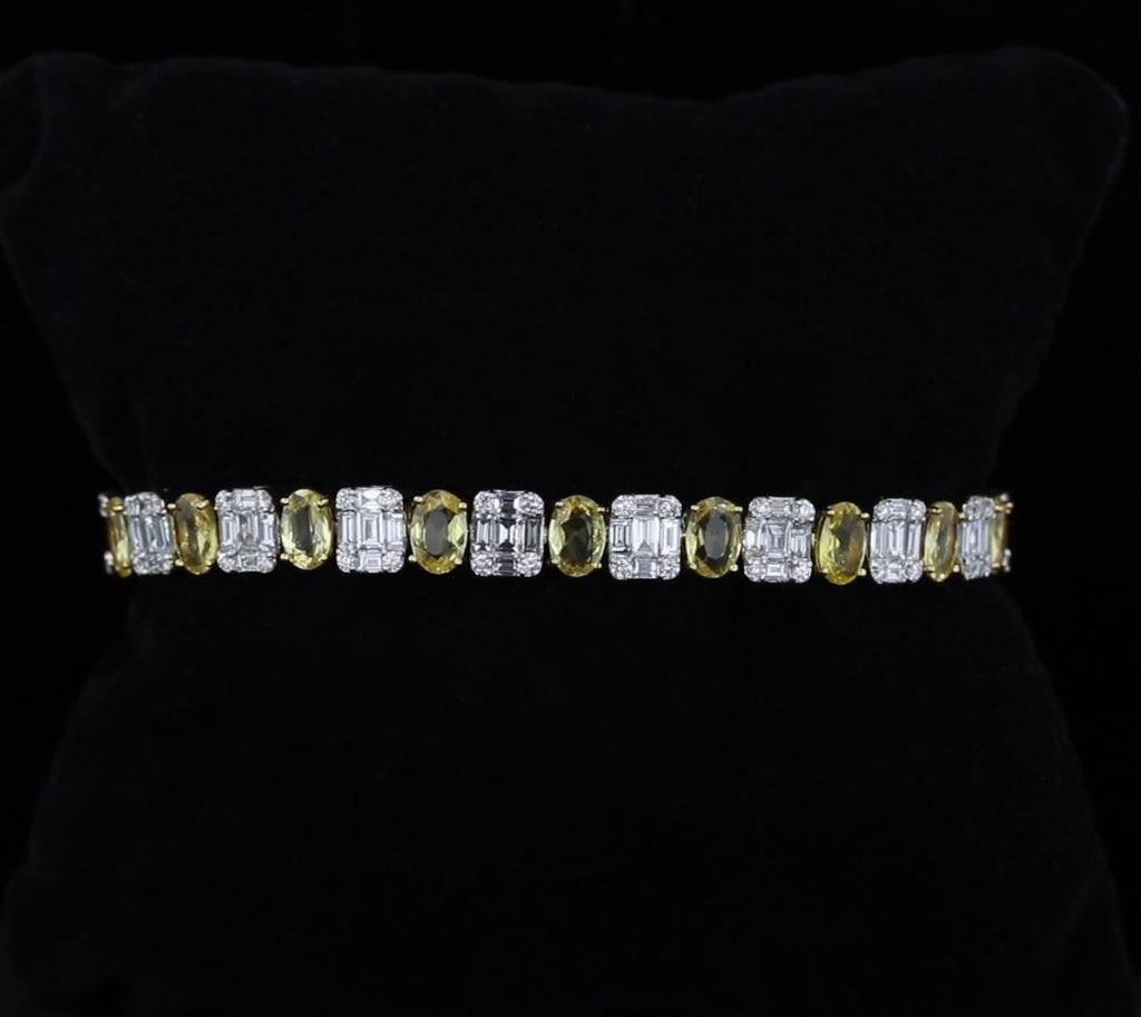 yellow sapphire bracelet