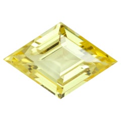 Yellow Sapphire Lozenge Cut Natural Heated, Loose Gemstone