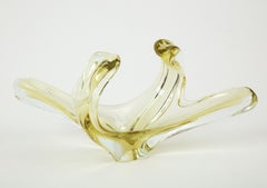 Yellow Sapphire Murano Glass Splash Vessel