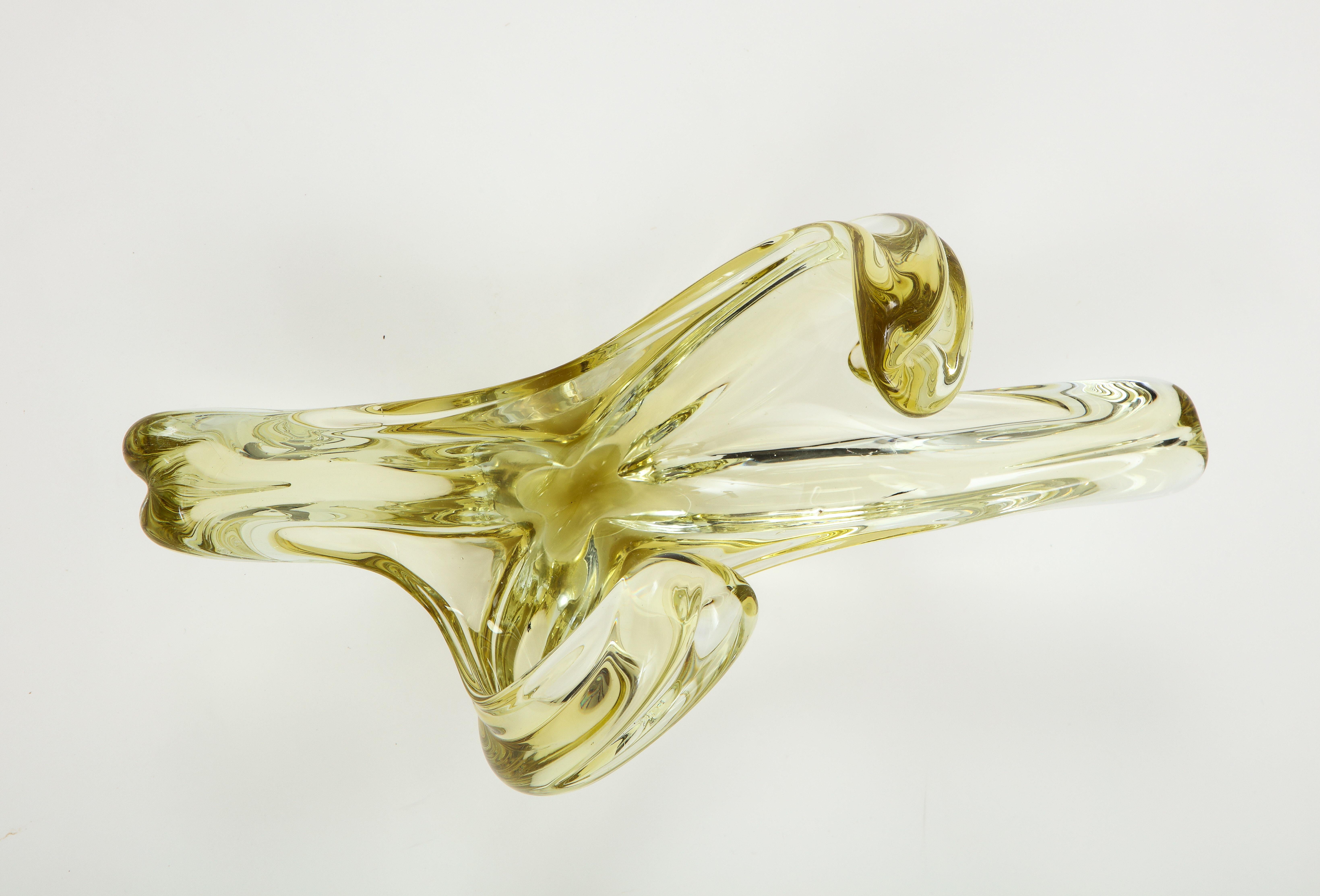 Yellow Sapphire Murano Glass Splash Vessel 1