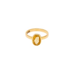 Yellow Sapphire Navratan Astrology Ring