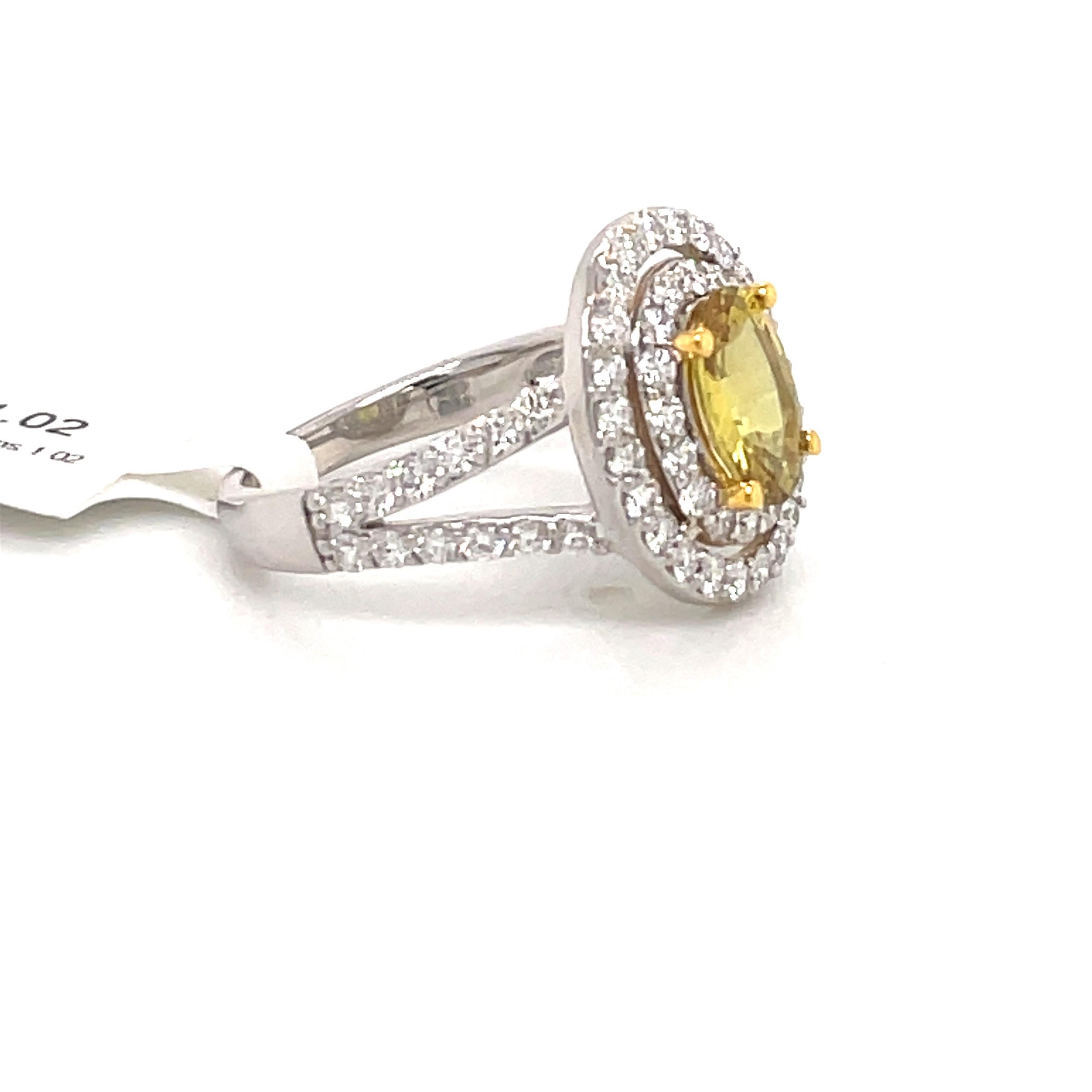 yellow sapphire halo ring