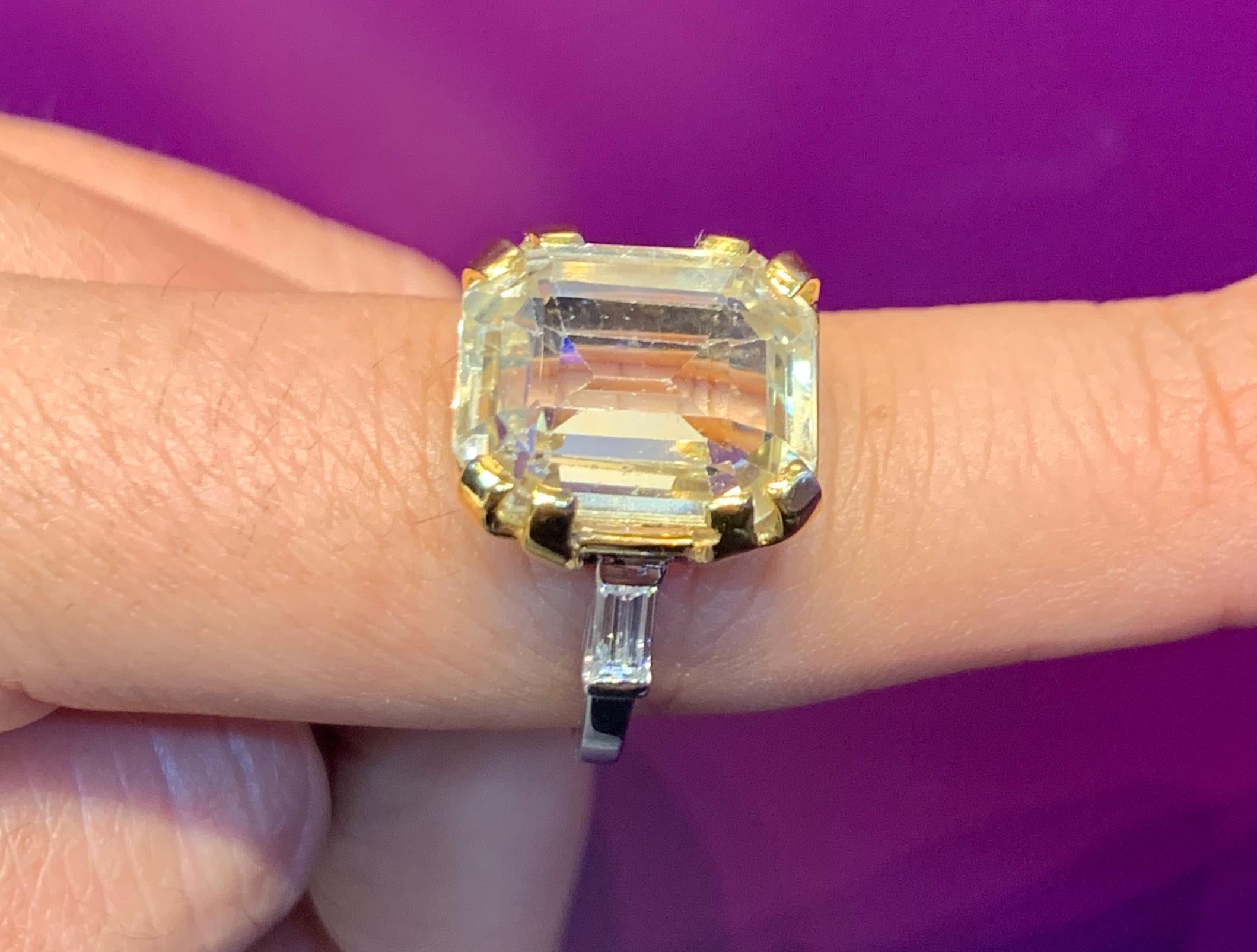 Yellow Sapphire Ring For Sale 1