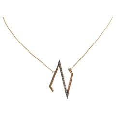 Yellow Sapphire with Brown Diamond Necklace Set in 18K Gold by Kavant & Sharart