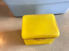 Yellow Satin Glass Box