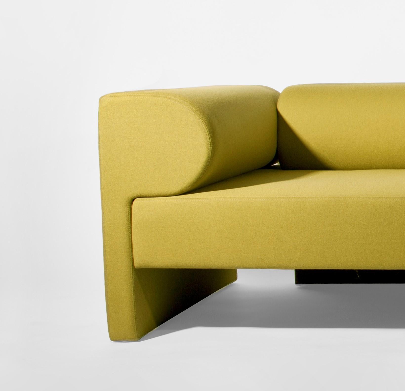 Post-Modern Yellow Say Sofa by Gentner Design For Sale