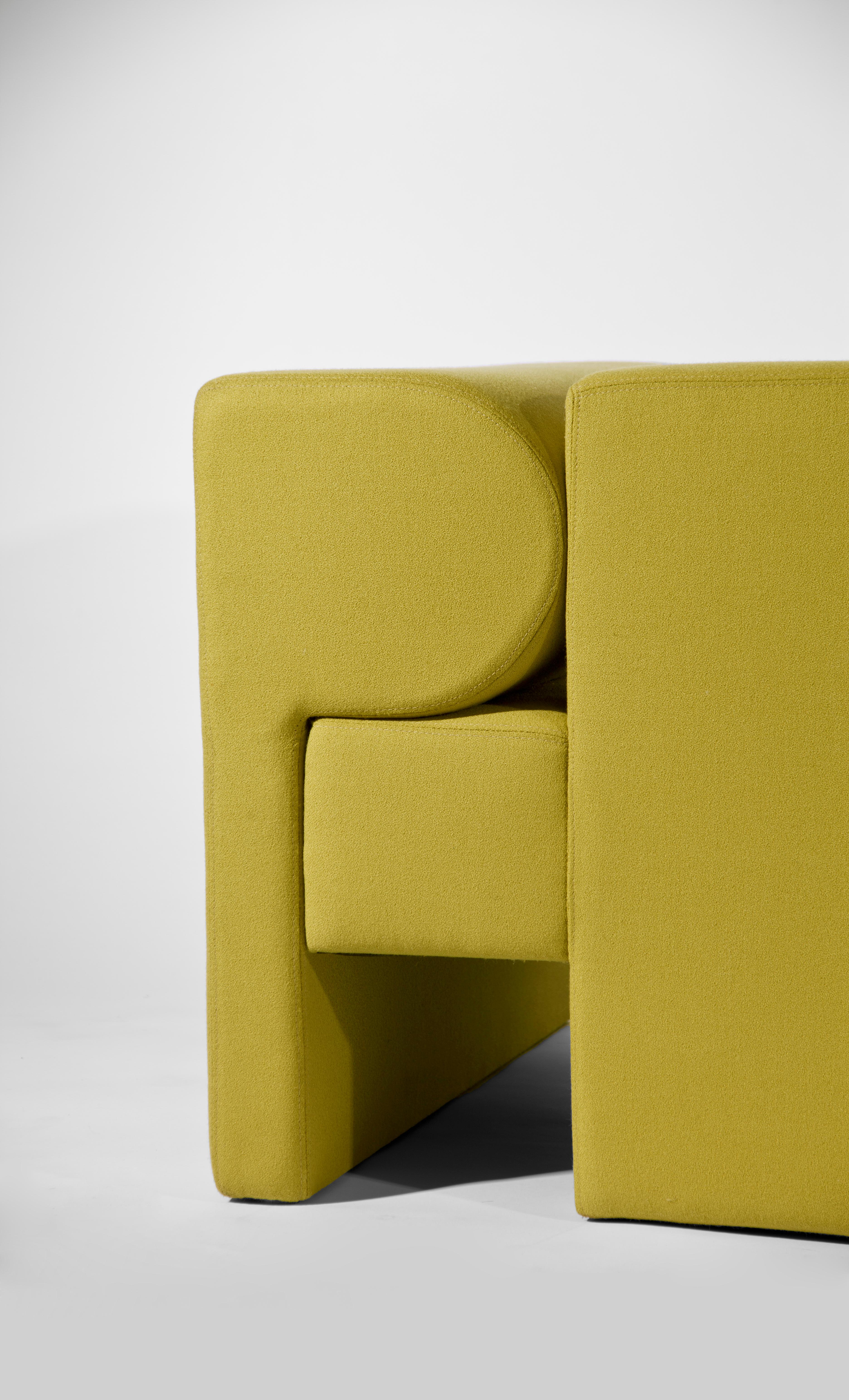 American Yellow Say Sofa by Gentner Design