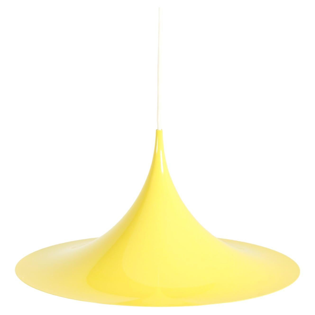 Lampe semi-pendante jaune par Claus Bonderup & Torsten Thorup, Danemark en vente