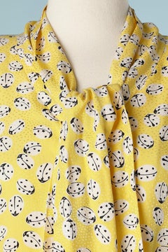 Robe en jacquard de soie jaune avec imprimé coccinelle Givenchy Nouvelle Boutique