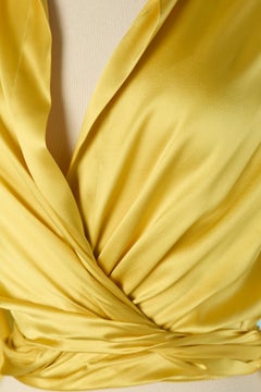 Yellow silk wrapped shirt ALEXANDRE VAUTHIER