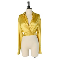 Yellow silk wrapped shirt ALEXANDRE VAUTHIER