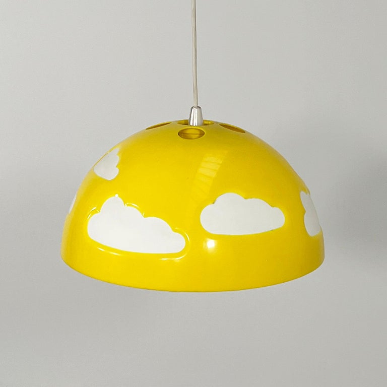 Yellow Skojig Cloud Pendant Lamp by Henrik Preutz for Ikea, 1990s For