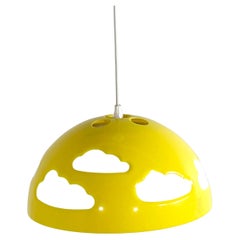 Lampe à suspension Skojig jaune par Henrik Preutz pour Ikea, années 1990