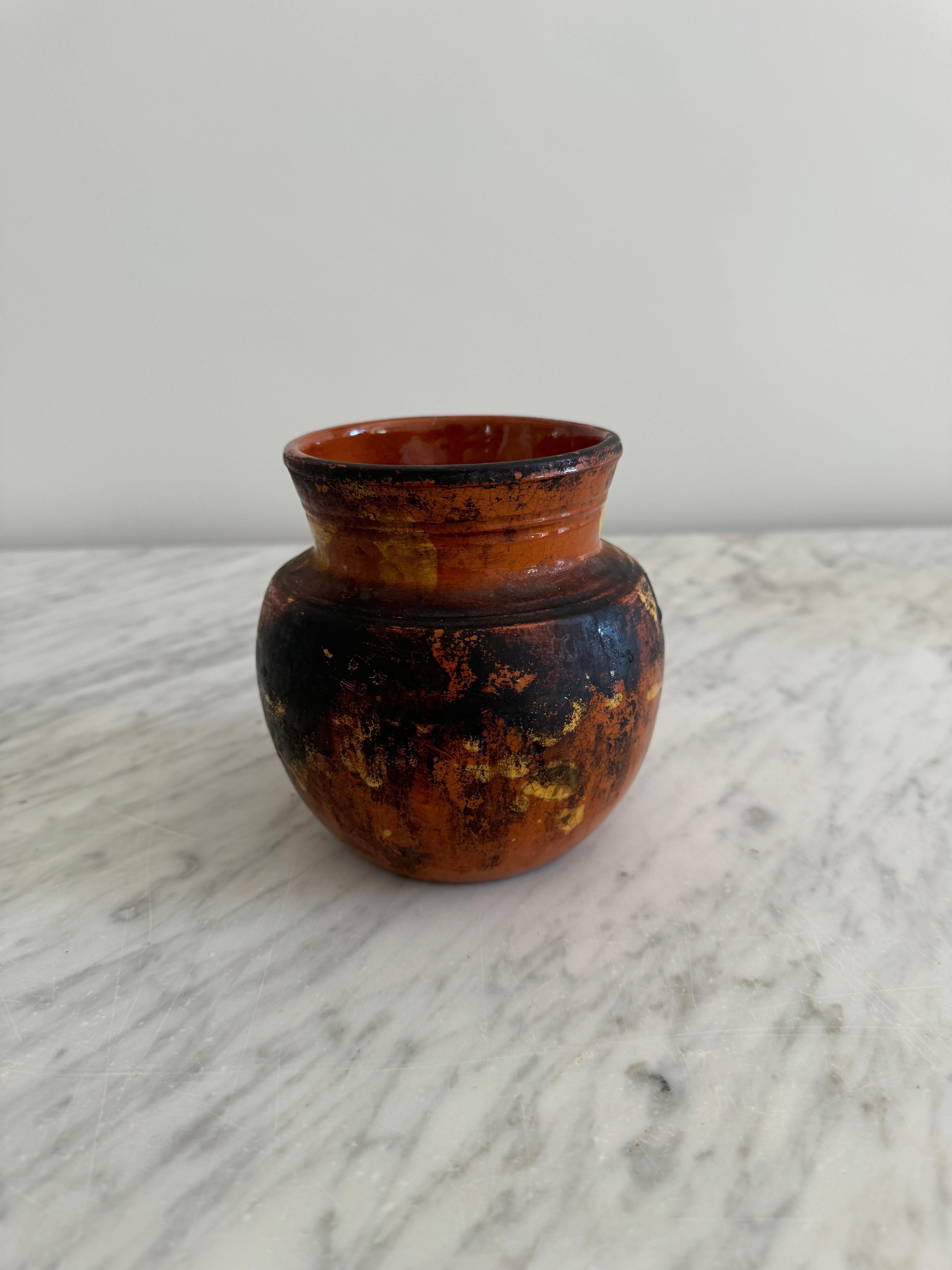 Vasi di terracotta piccoli gialli Pignata in vendita 3