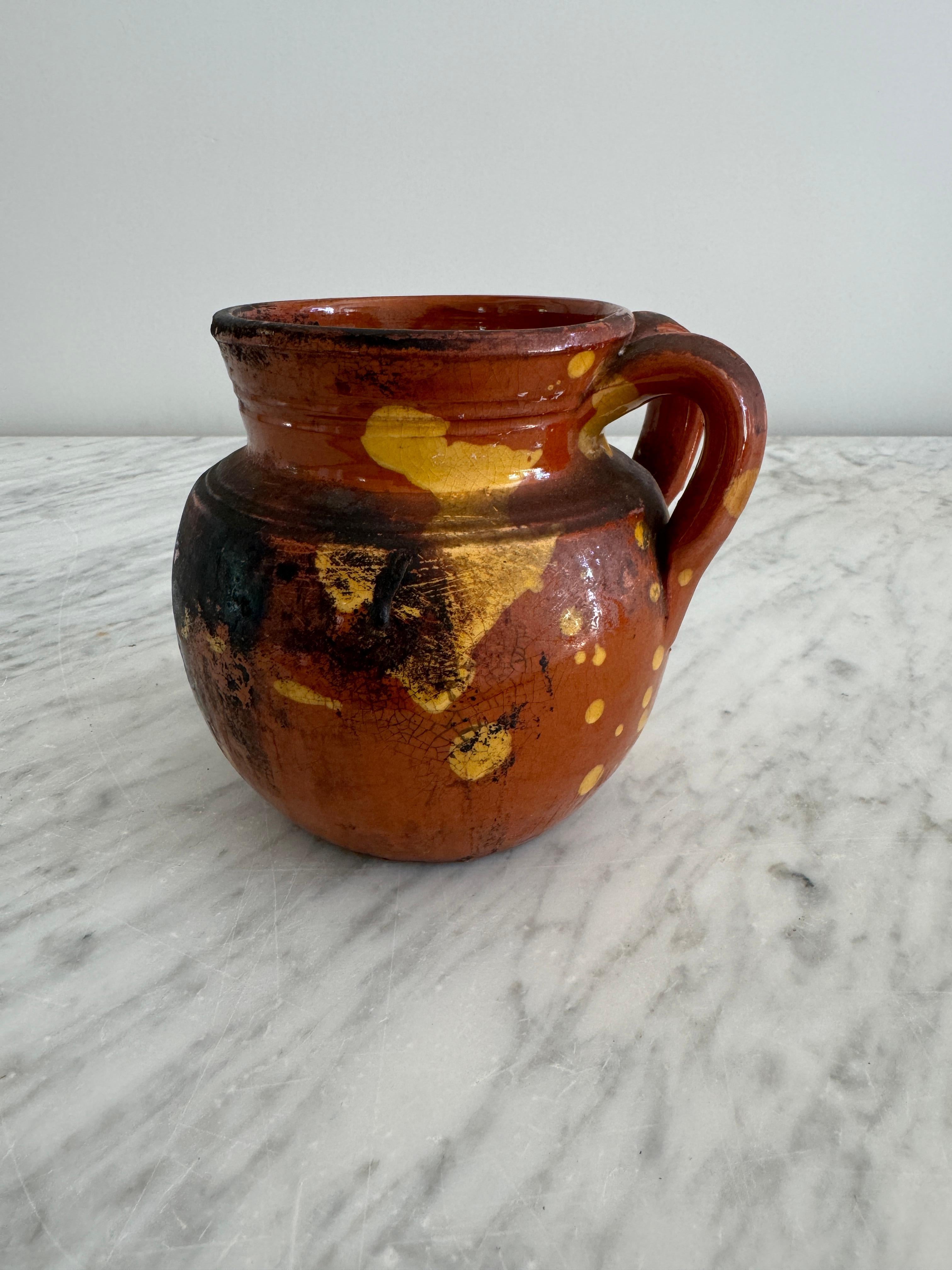 Vasi di terracotta piccoli gialli Pignata in vendita 2