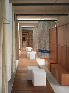 Yellow Soft Cubo Stool by SLIDE Studio