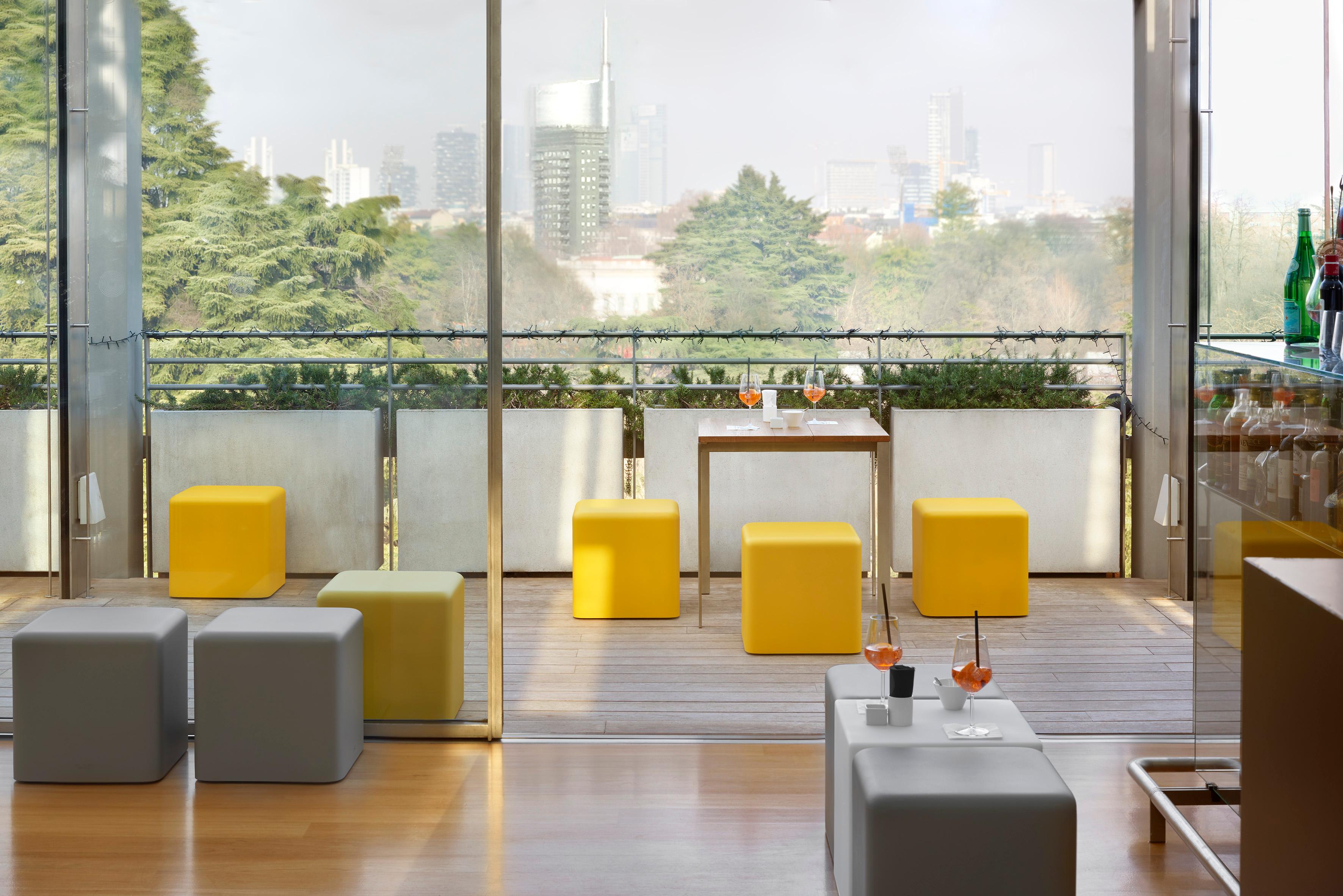 soft yellow stool