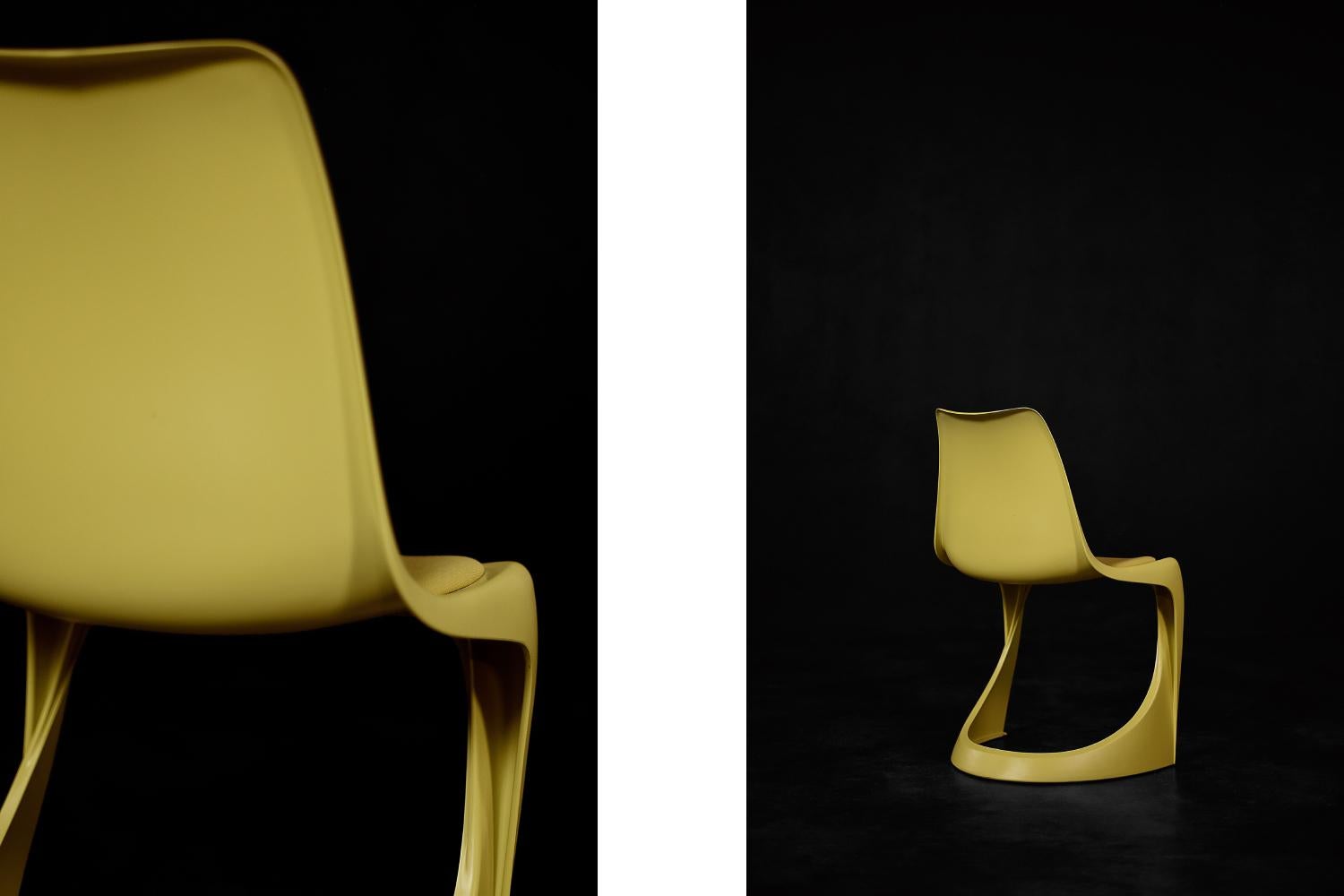 Yellow Space Age Modo 290 Chair by Steen Østergaard for Nielaus In Good Condition In Warszawa, Mazowieckie