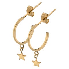 Boucles d'oreilles étoile jaune